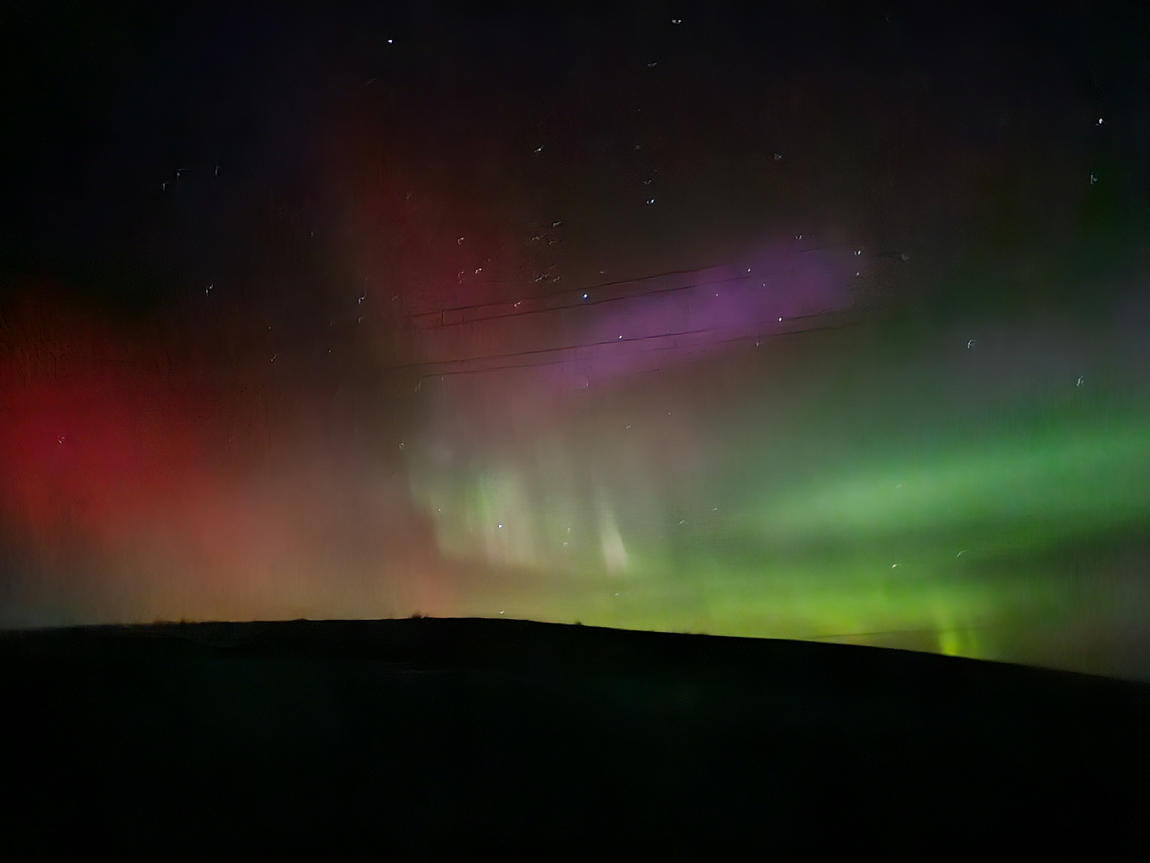 Northern lights from Westside Trails