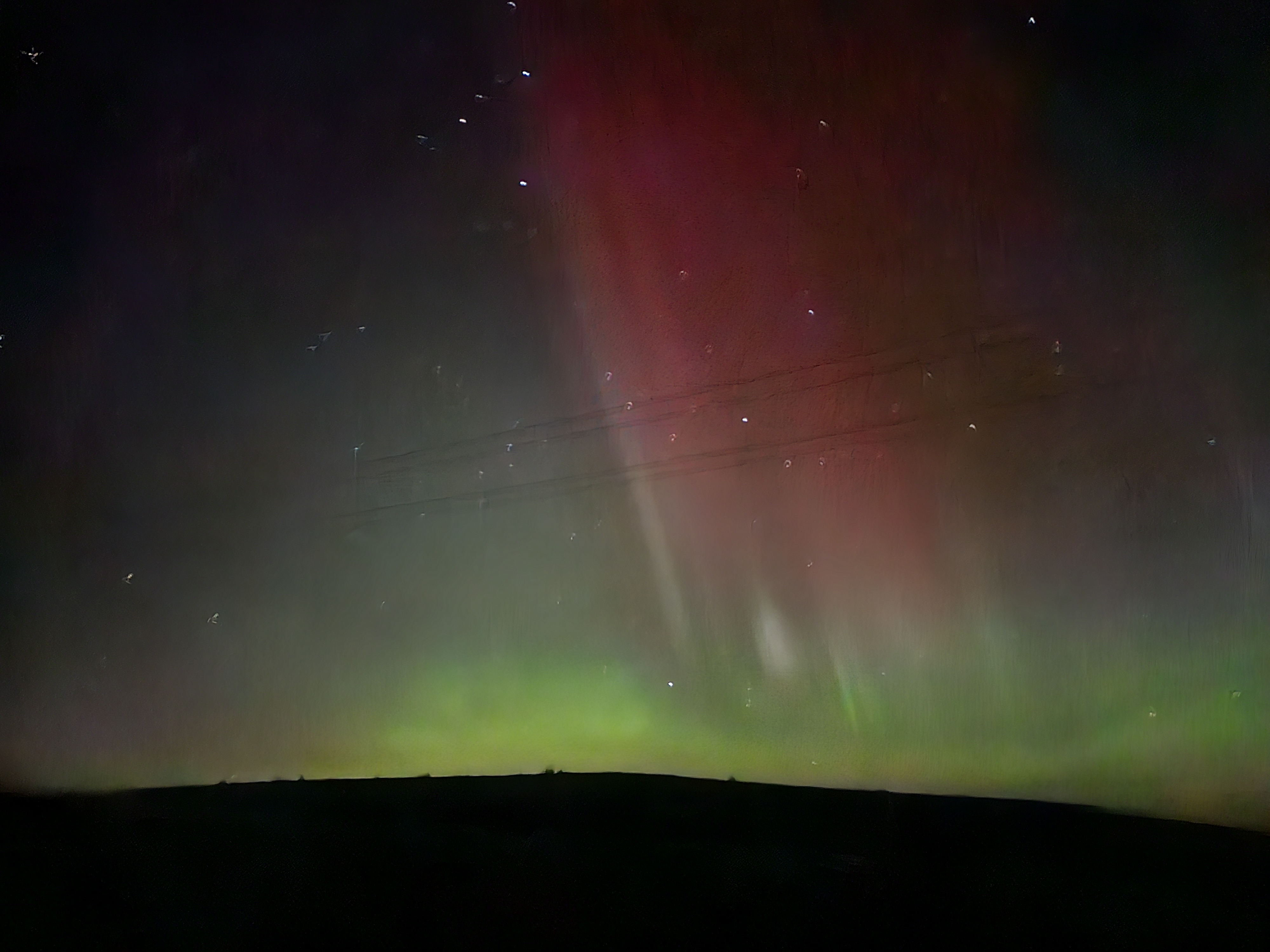Northern lights from Westside Trails
